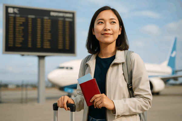 一人の海外旅行イメージ